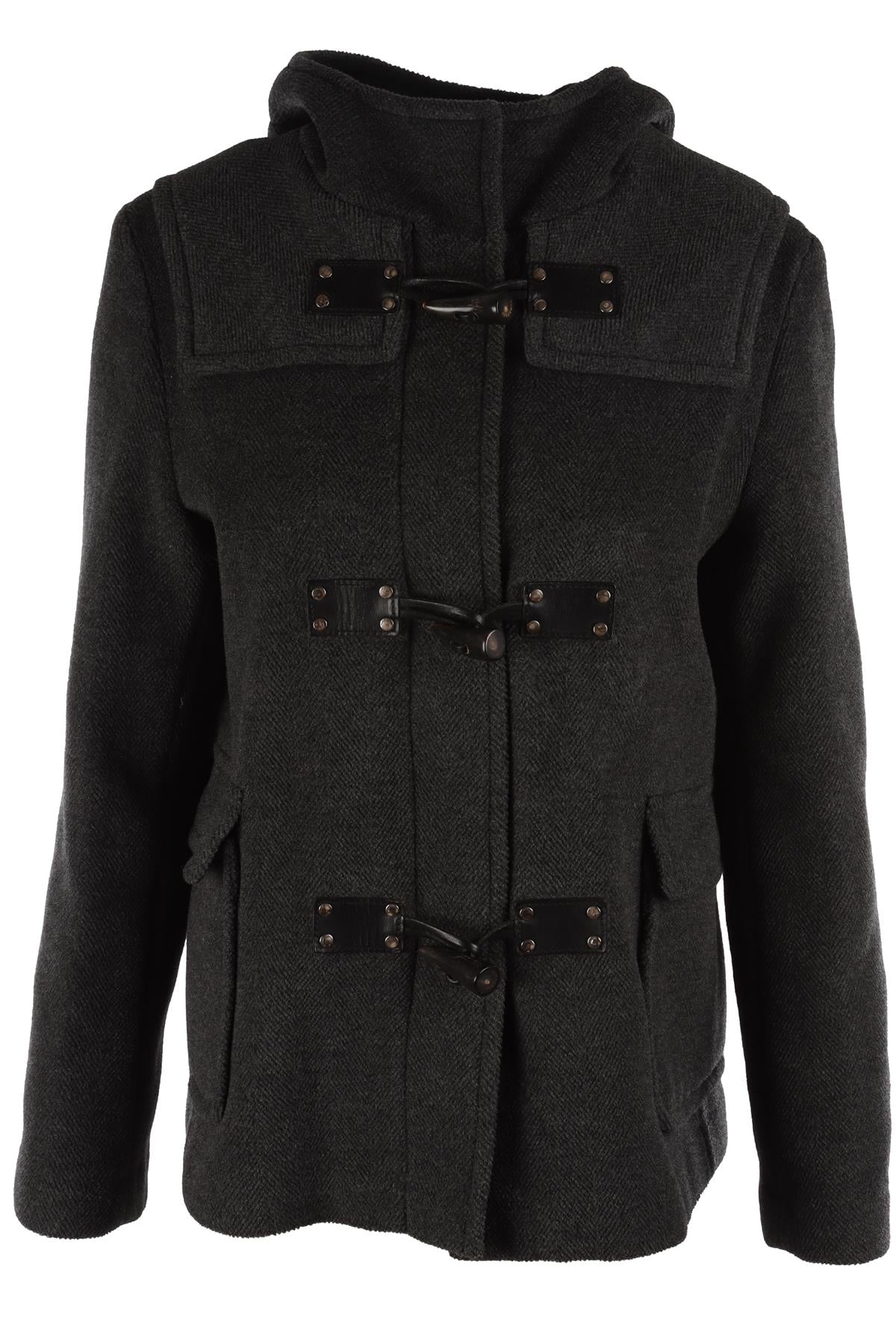 BURBERRY GREY WOOL JACKET UK 8