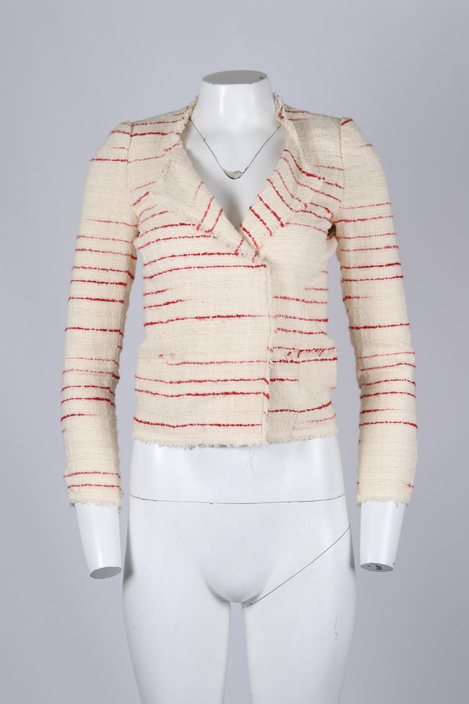 ISABEL MARANT ÉTOILE COTTON BLEND TWEED JACKET FR 34 UK 6