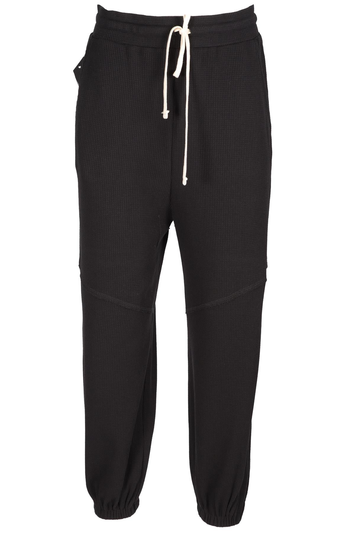 TWENTY MONTREAL BLACK COTTON TRACK PANTS MEDIUM