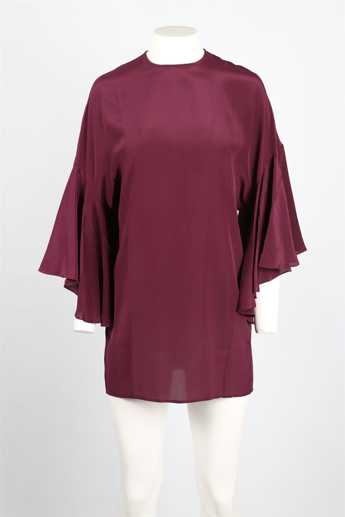 THÉA PURPLE SILK MINI DRESS SMALL