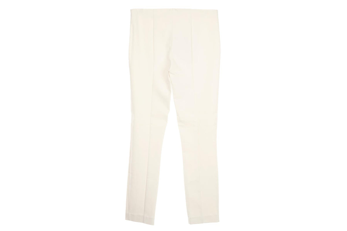 THE ROW IVORY COTTON SKINNY PANTS US 2 UK 6