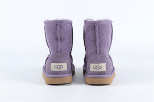 UGGS PURPLE GIRLS SUEDE ANKLE BOOTS
