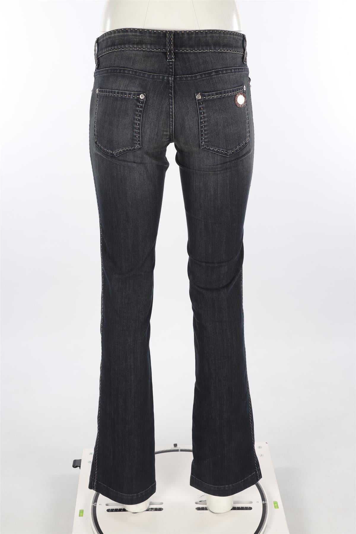 FENDI NAVY STRAIGHT LEG JEANS IT 40 UK 8
