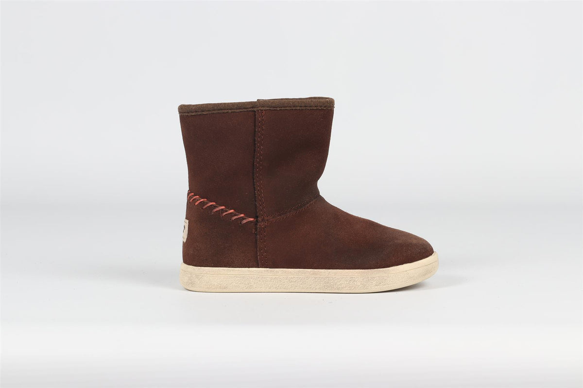 UGG AUSTRALIA BROWN KIDS GIRLS SUEDE BOOTS EU 23.5 UK 6