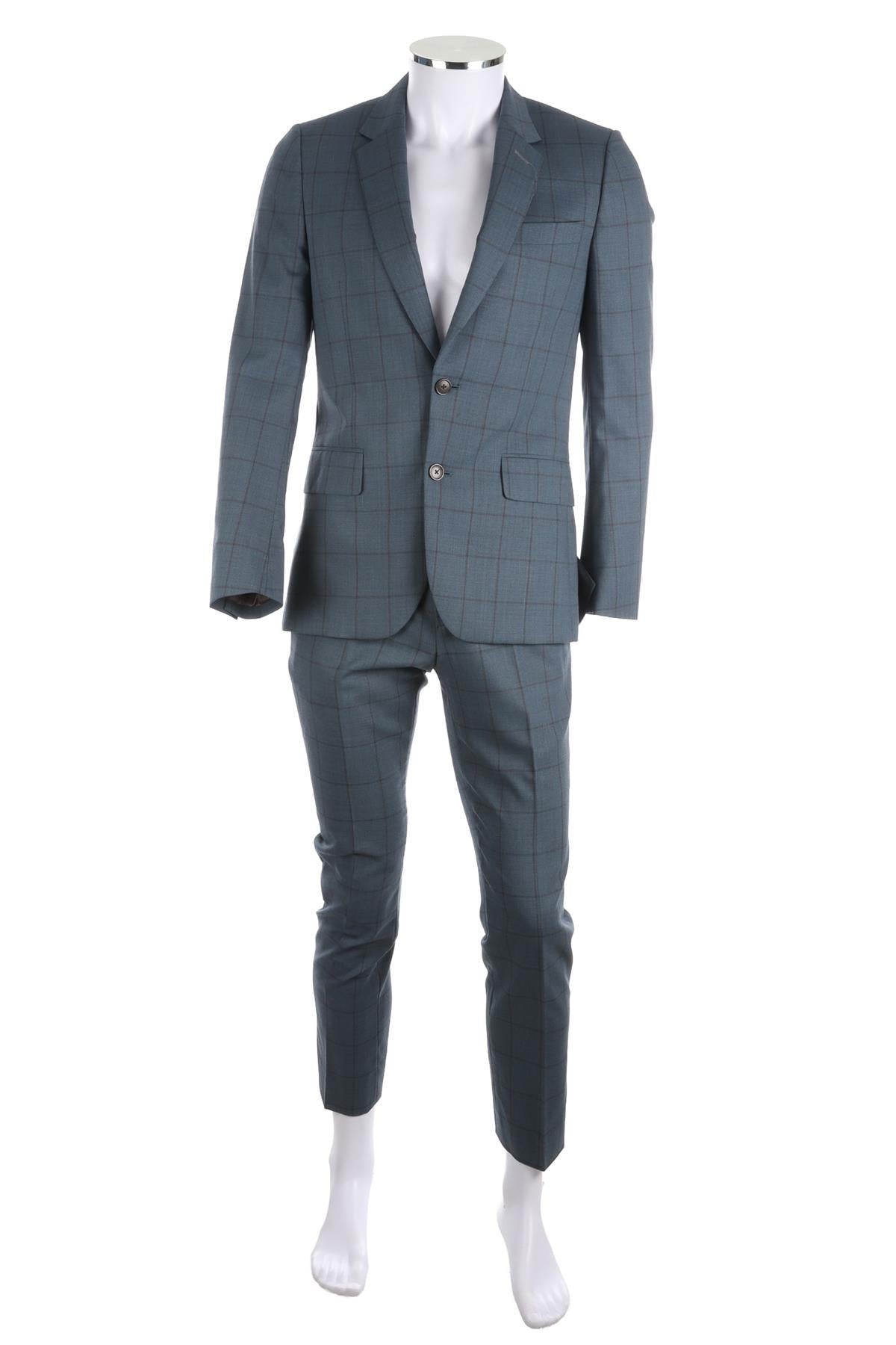PAUL SMITH BLUE MENS WOOL SUIT UK/US 36 FR 36 IT 46