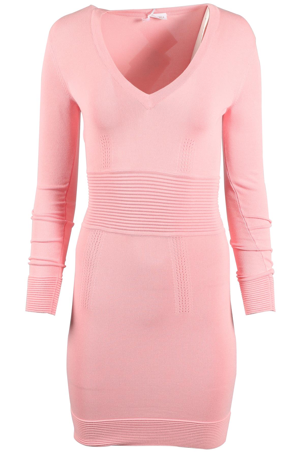 LA PERLA PINK KNIT MINI DRESS XSMALL