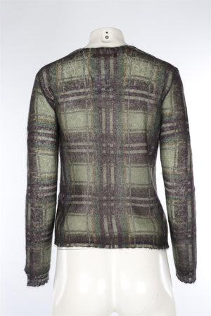MAX MARA STUDIO GREEN MOHAIR SWEATER MEDIUM