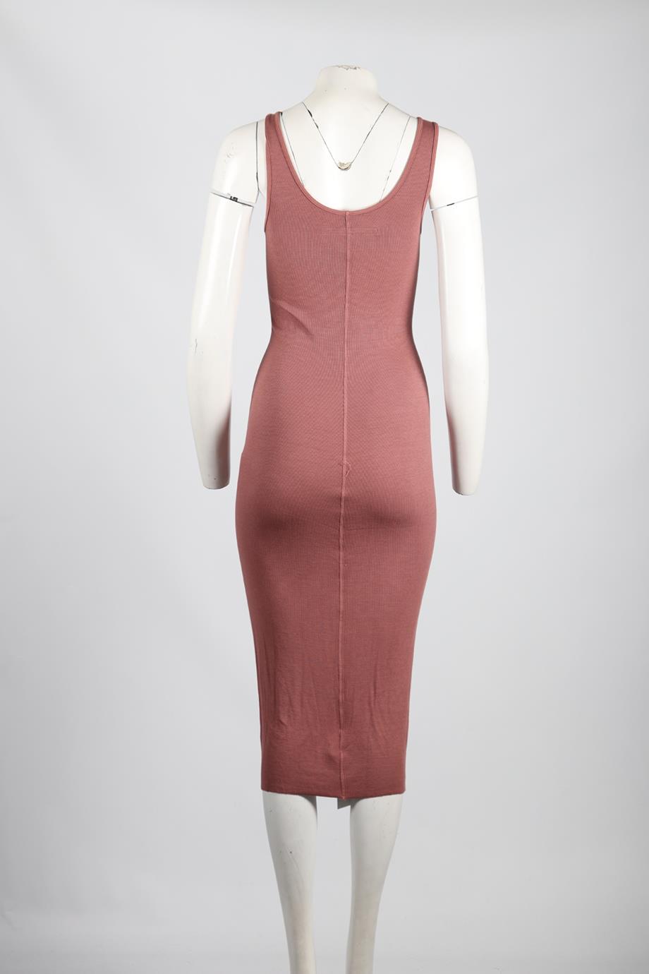 ENZA COSTA SILK BLEND MIDI DRESS MEDIUM