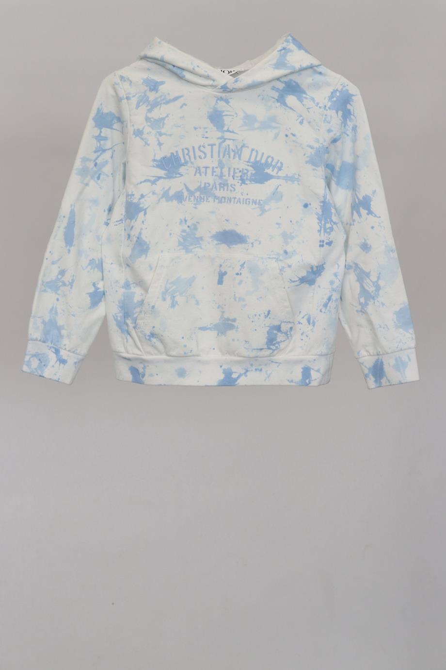 CHRISTIAN DIOR KIDS GIRLS COTTON BLEND HOODIE 8 YEARS