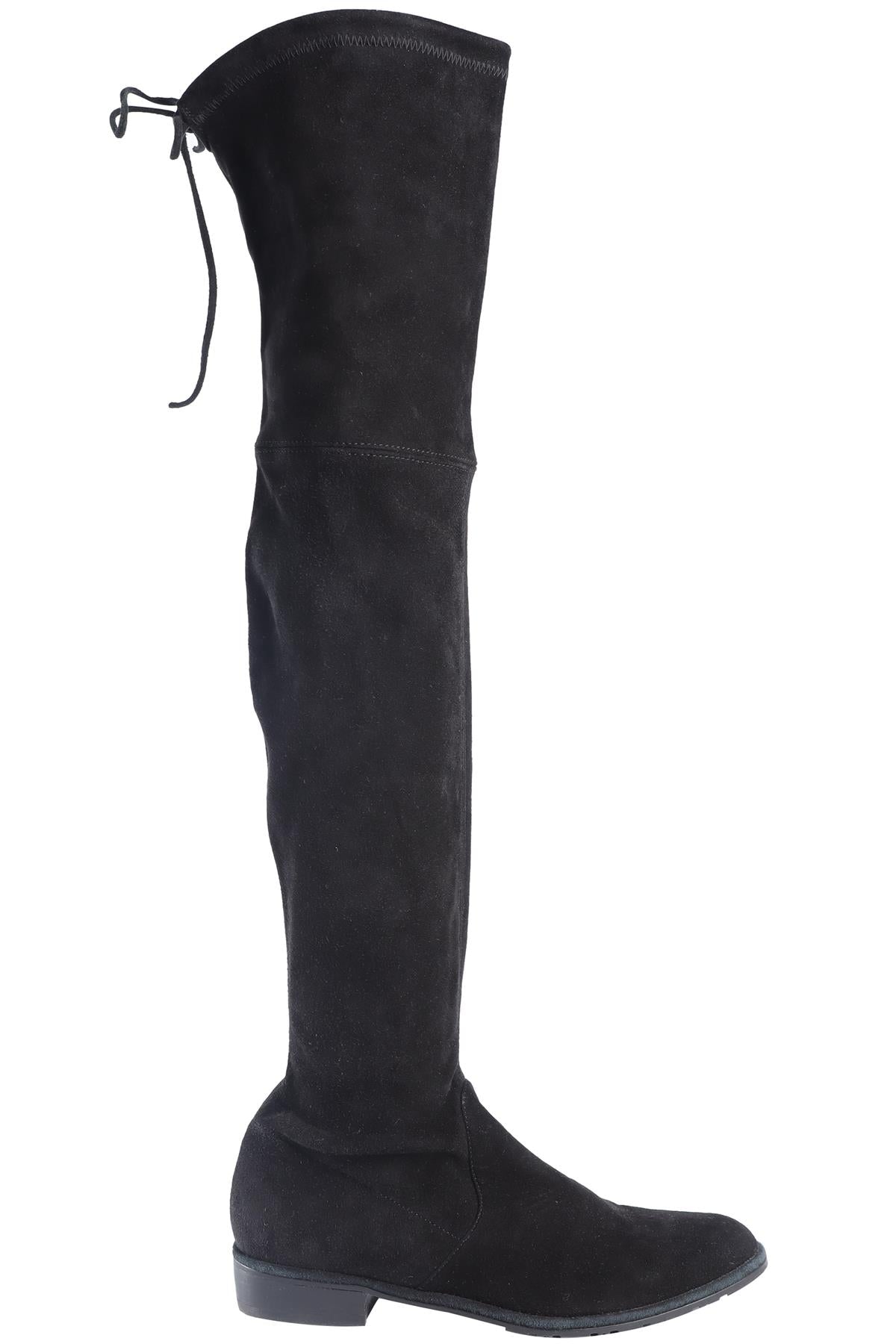 STUART WEITZMAN BLACK SUEDE OVER THE KNEE BOOTS US 7 EU 37 US 4