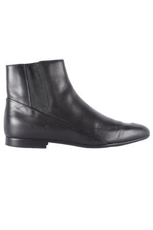 BALENCIAGA BLACK LEATHER ANKLE BOOTS EU 36.5 UK 3.5 US 6.5