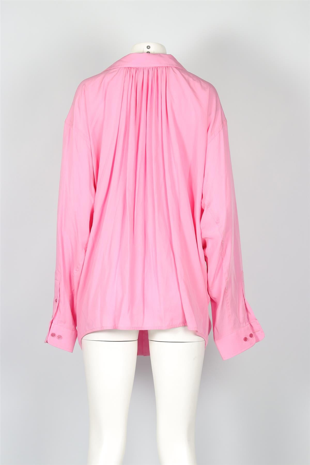 BALENCIAGA PINK WOVEN SHIRT FR 36 UK 8