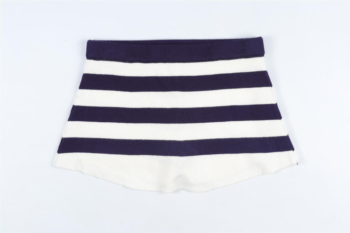 FRANKIE'S BIKINIS NAVY KNIT SKORT XSMALL