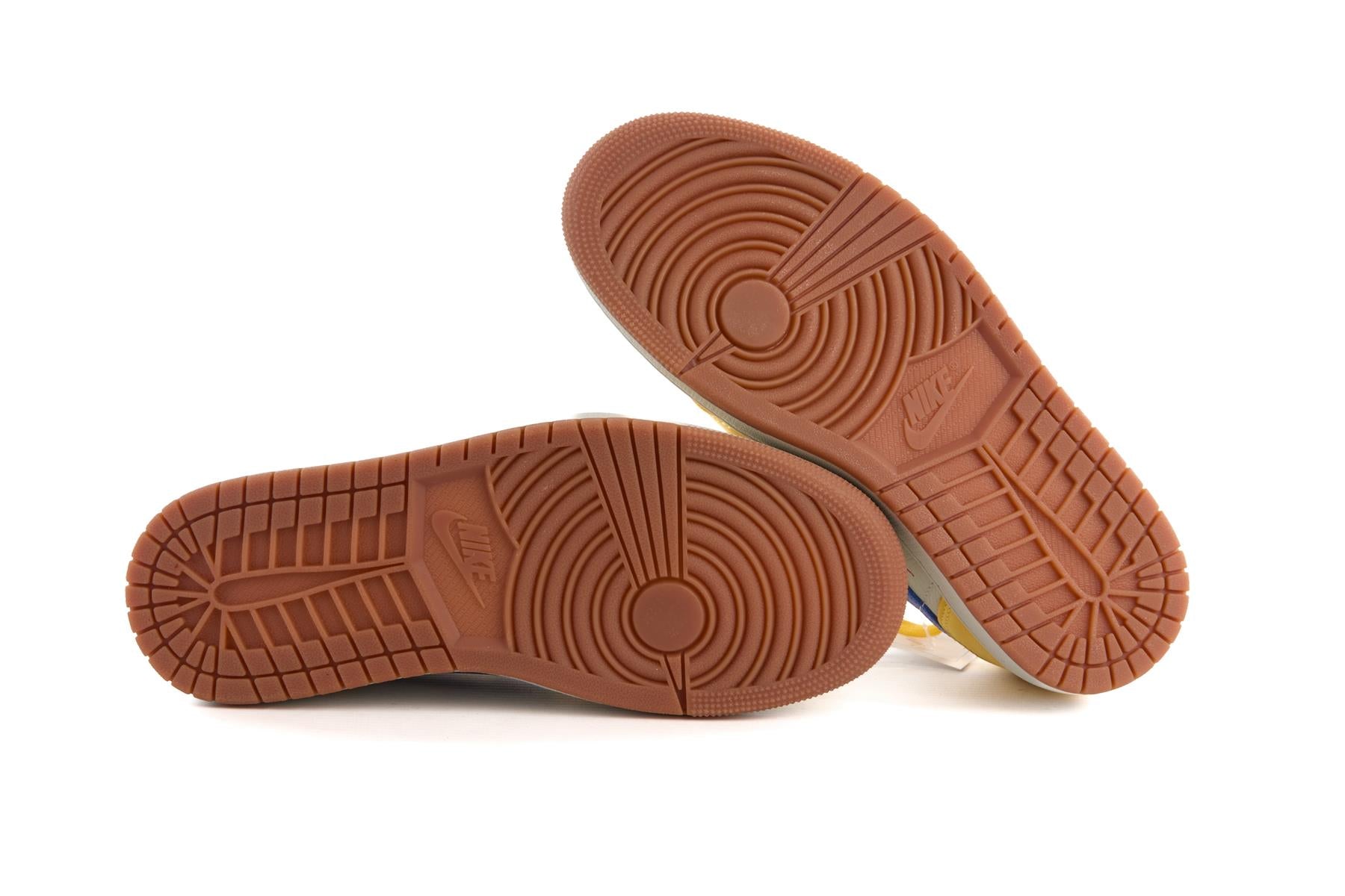 NIKE + TRAVIS SCOTT BLACK AIR JORDAN 1 CANARY SNEAKERS UK 5.5 EU 39 US 6