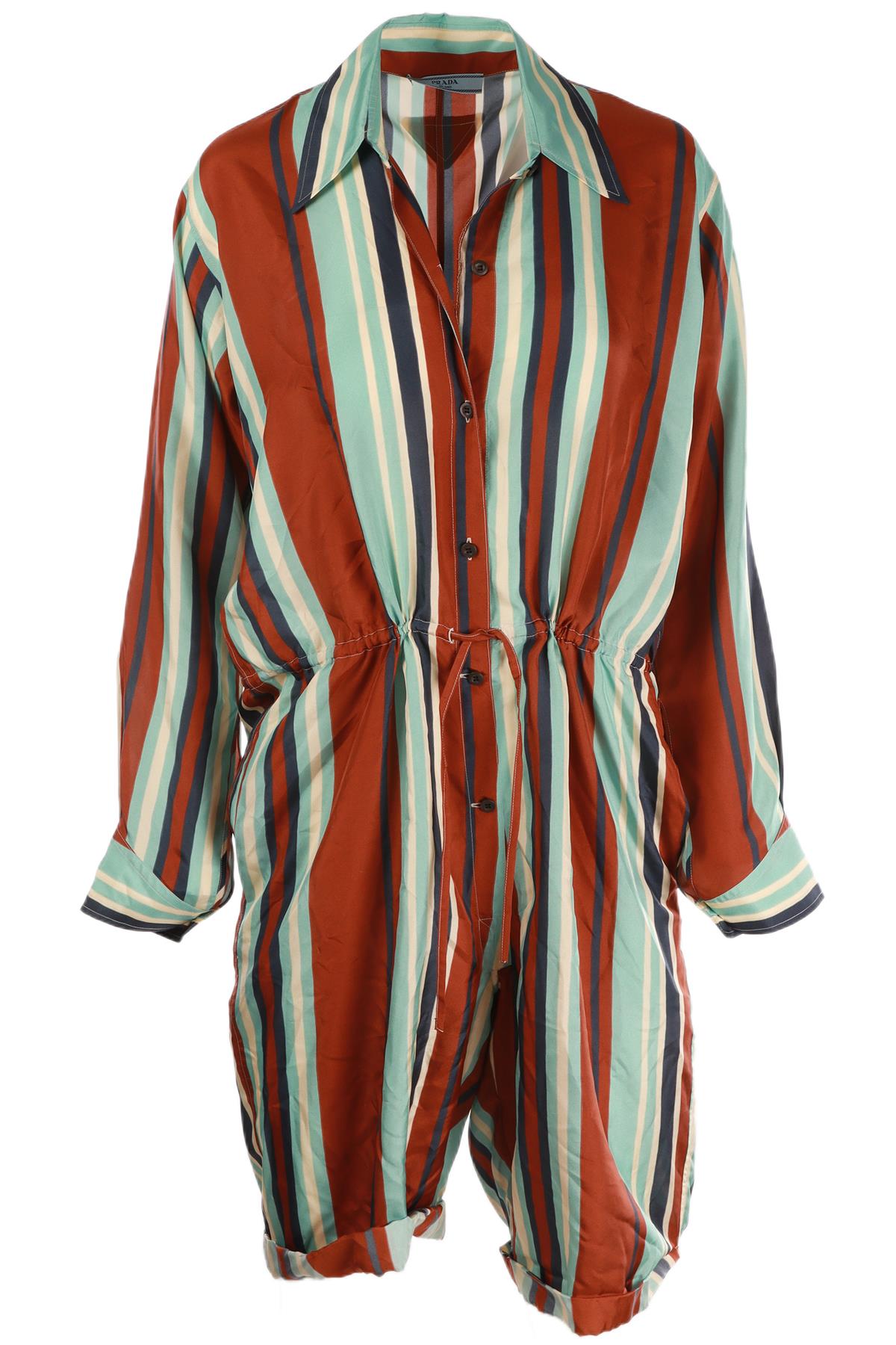 PRADA MULTI SILK PLAYSUIT IT 38 UK 6