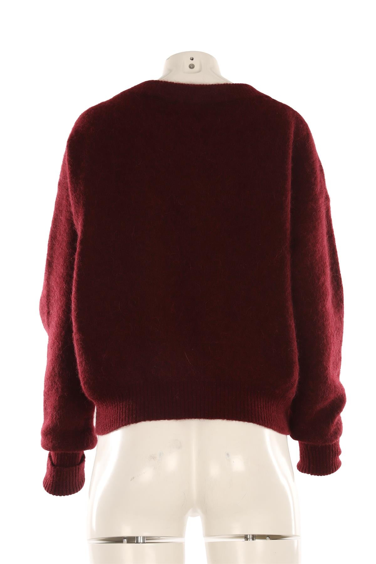 AMERICAN VINTAGE RED WOOL SWEATER XSMALL/SMALL