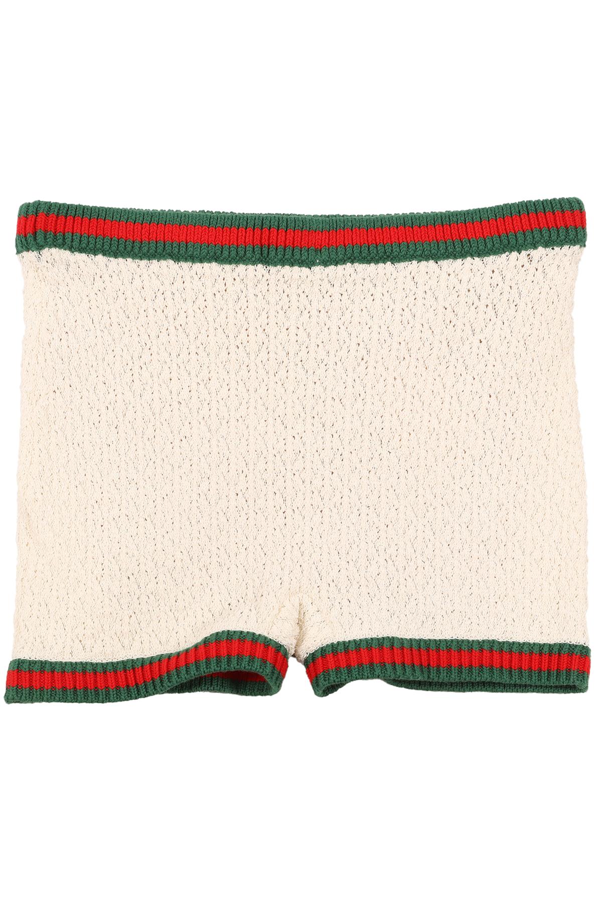 GUCCI IVORY KNIT SHORTS XSMALL
