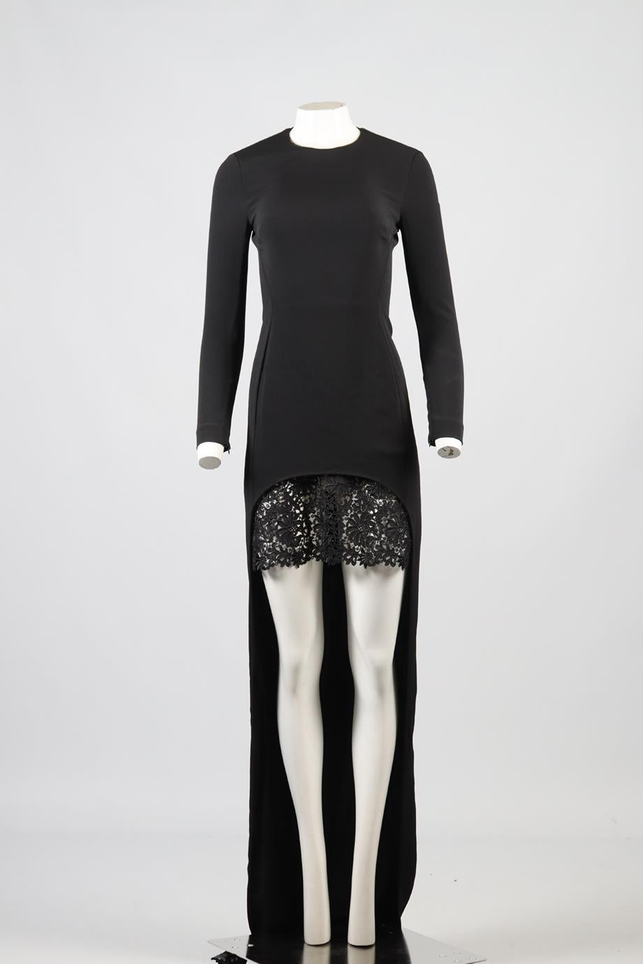 STELLA MCCARTNEY LACE AND CREPE MAXI DRESS IT 40 UK 8