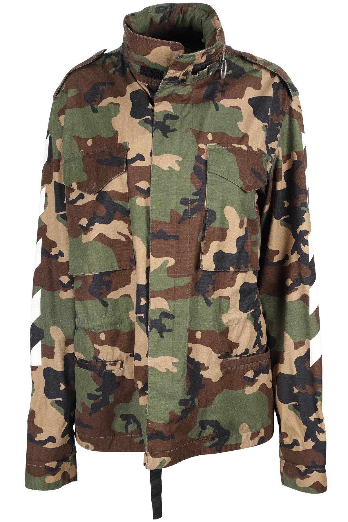 OFF-WHITE GREEN COTTON JACKET MEDIUM