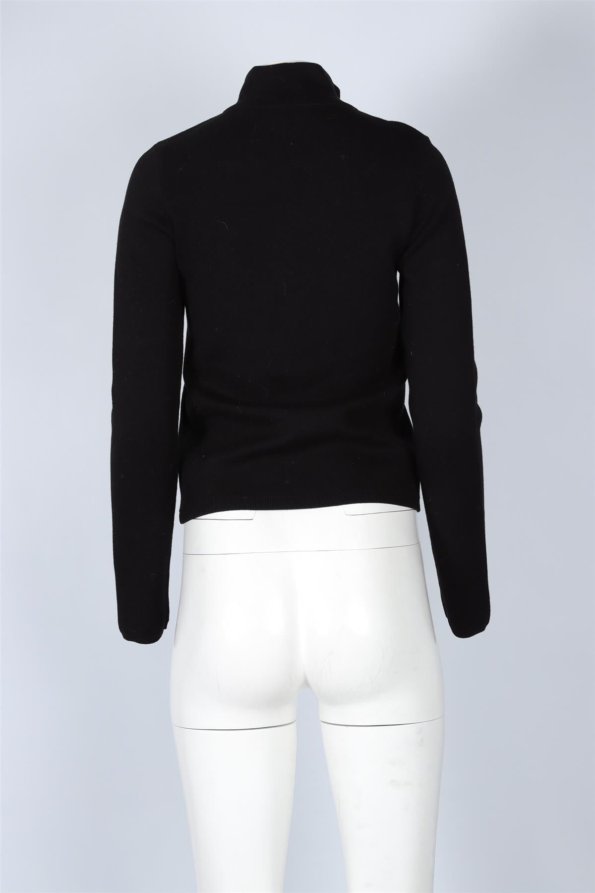 SPORTY & RICH BLACK WOOL SWEATER MEDIUM