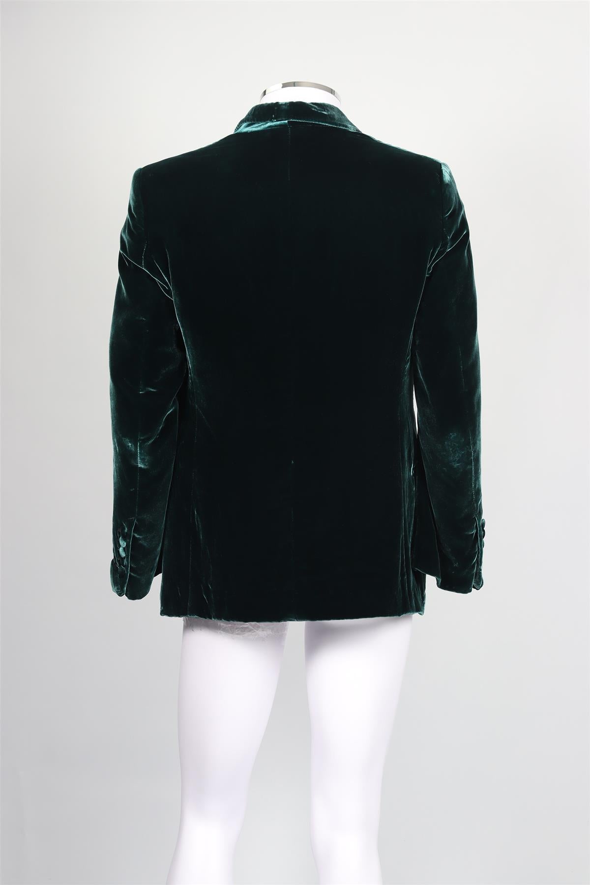 TOM FORD GREEN MEN'S VELVET BLAZER IT 50 UK/US 40