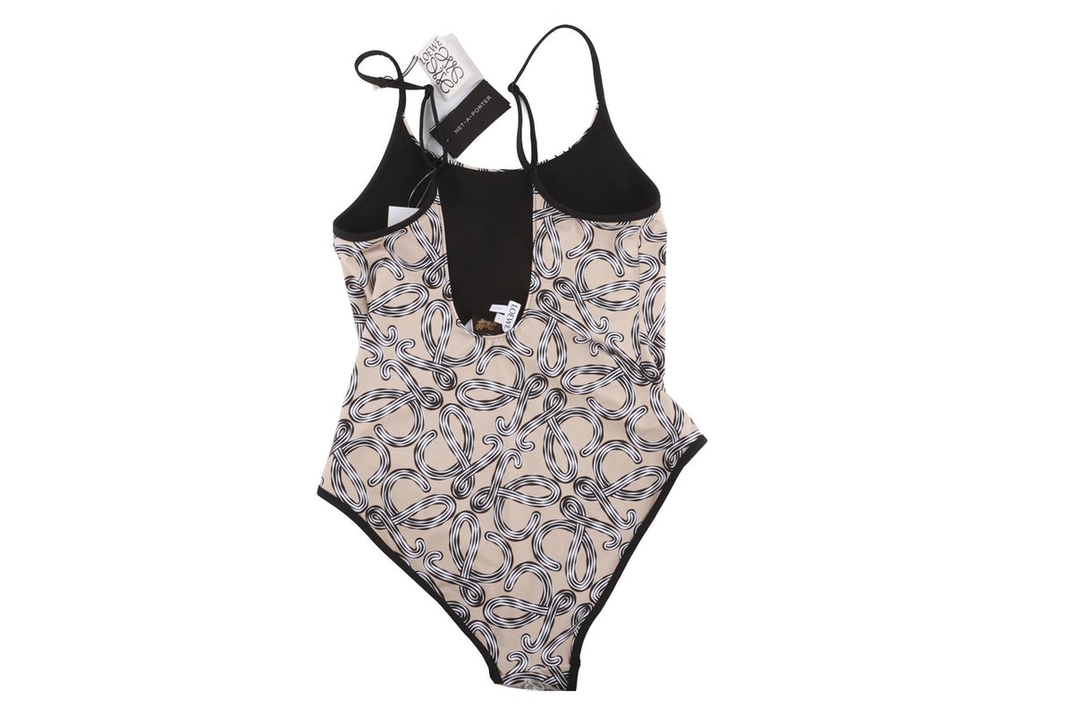LOEWE + PAULA'S IBIZA BEIGE ONE PIECE SWIMSUIT LARGE