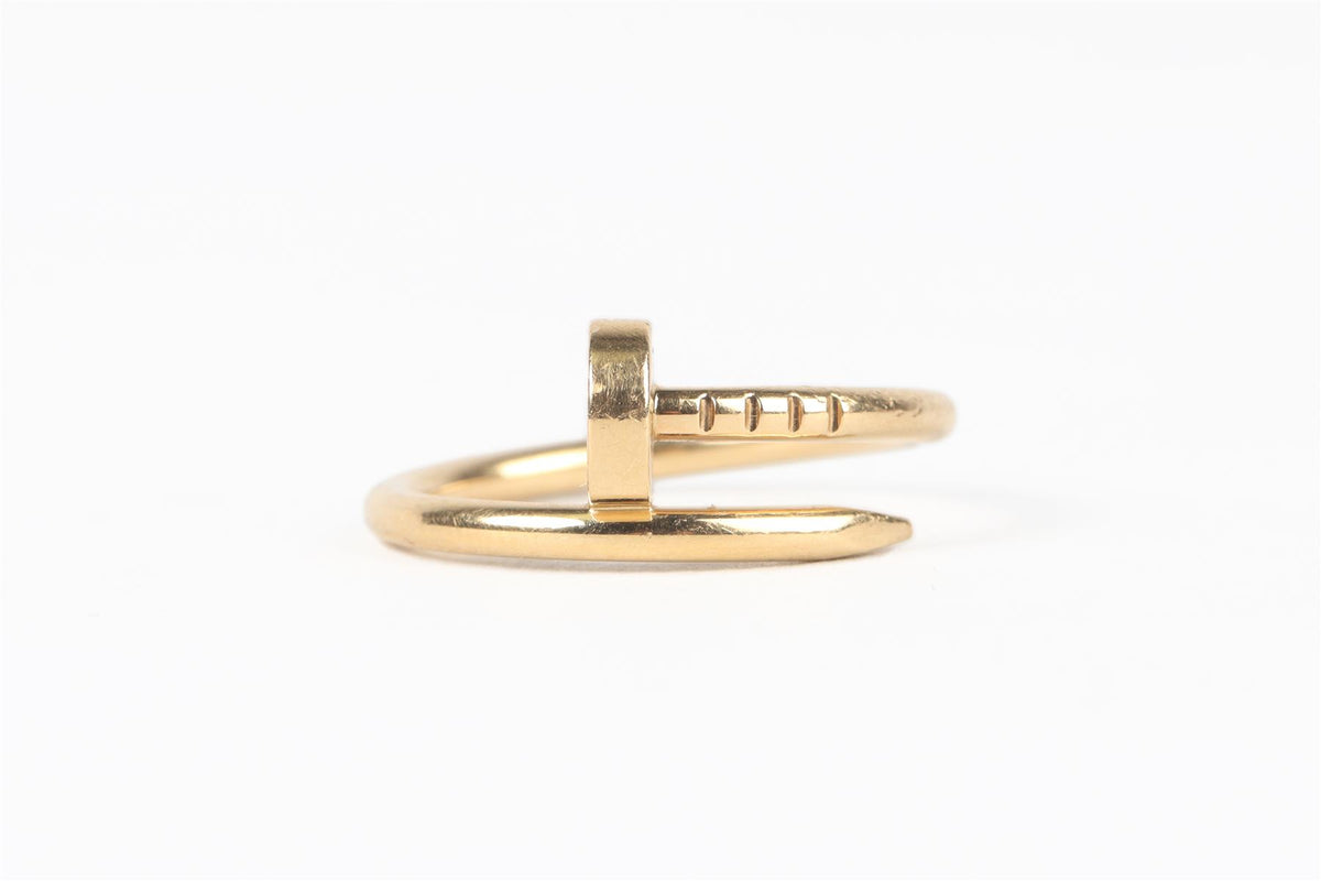 CARTIER GOLD JUSTE UN CLOU SMALL 18K YELLOW GOLD RING 47MM
