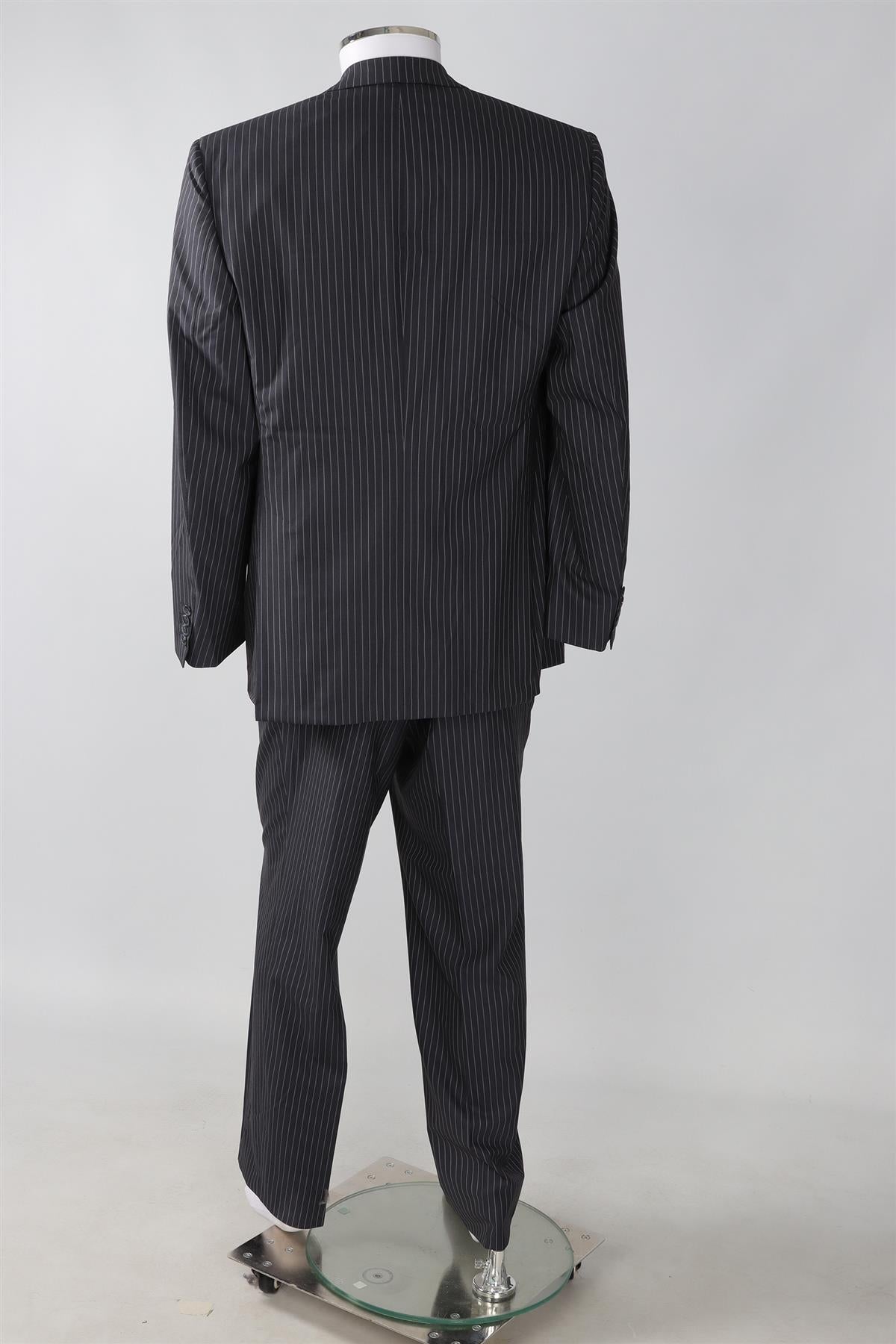 BRONI SUPER150S GREY MEN'S WOOL TWO PIECE SUIT IT 46 UK/US 36