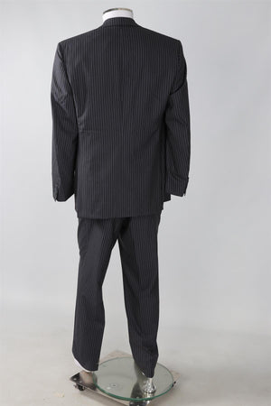 BRONI SUPER150S GREY MEN'S WOOL TWO PIECE SUIT IT 46 UK/US 36