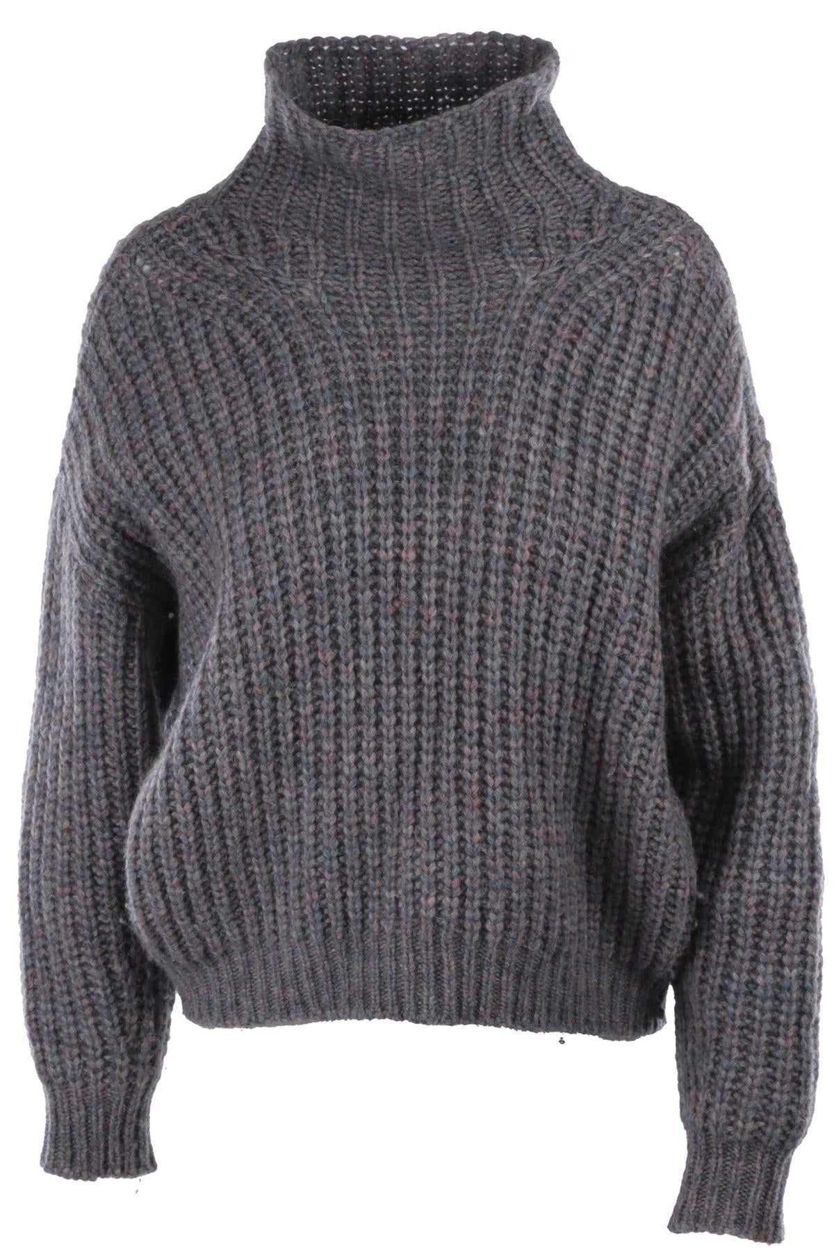 PURPLE ALPACA SWEATER