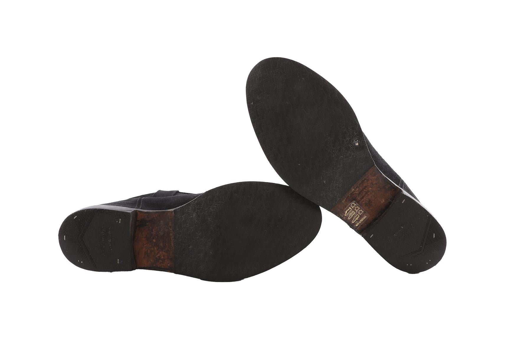 ISABEL MARANT ÉTOILE BLACK SUEDE ANKLE BOOTS EU 39