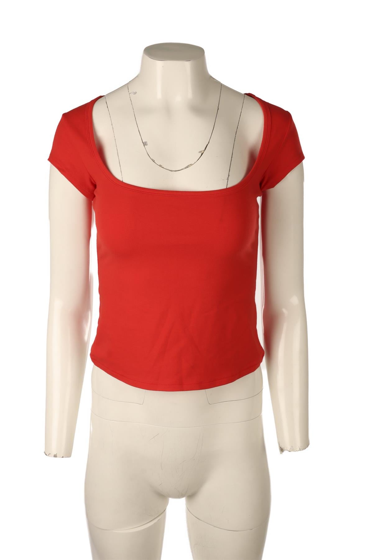 SKIMS RED COTTON TOP SMALL