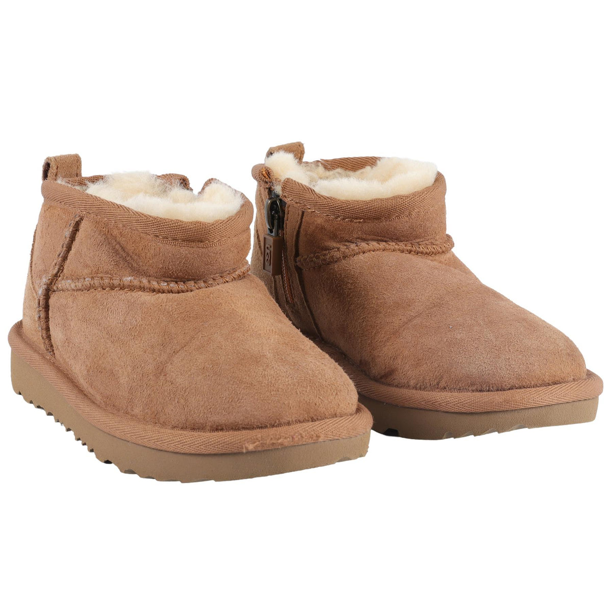 UGG BROWN GIRLS SUEDE ANKLE BOOTS EU 27.5 UK 9 US 10