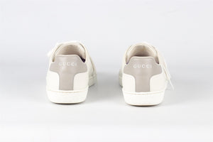 GUCCI WHITE ACE GG LEATHER SNEAKERS EU 38 UK 5 US 8