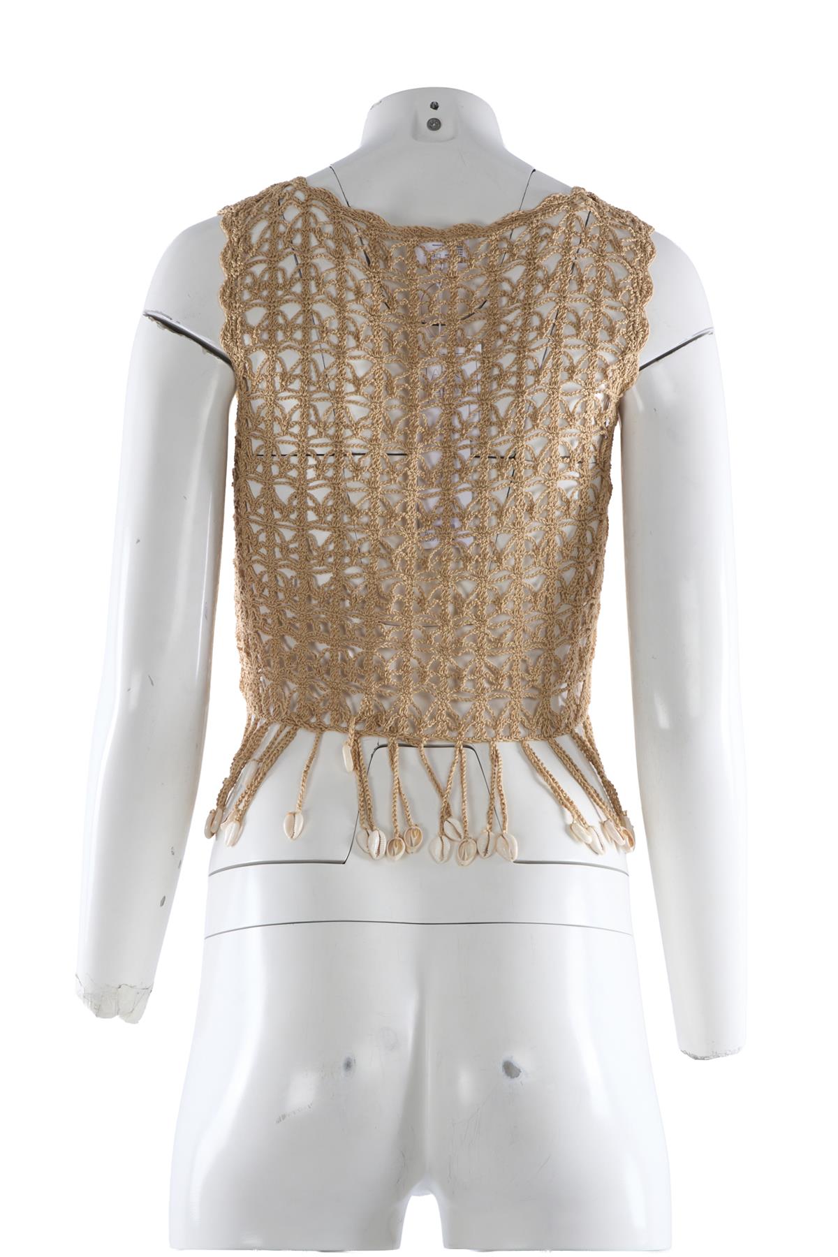 Beige Crochet Top