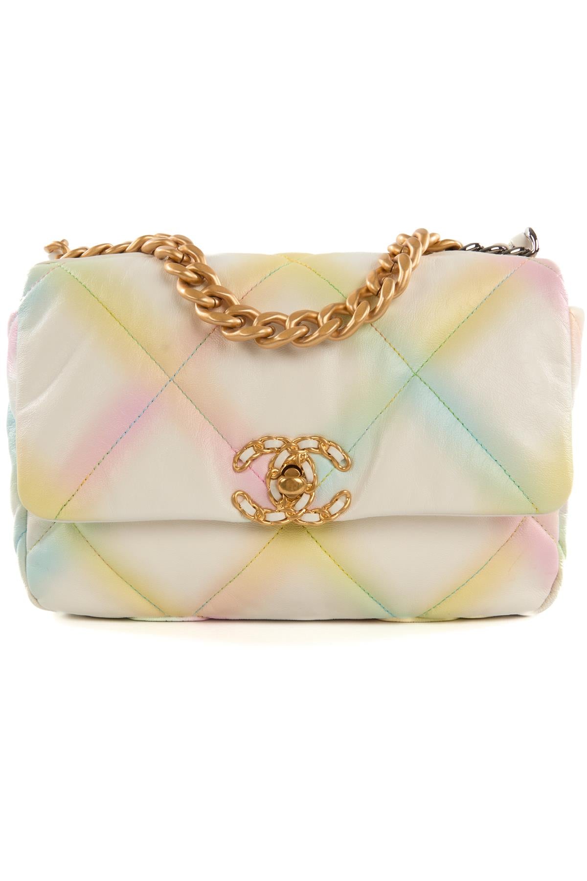 CHANEL MULTI 2022 19 SMALL QUILTED LEATHER SHOULDER BAG