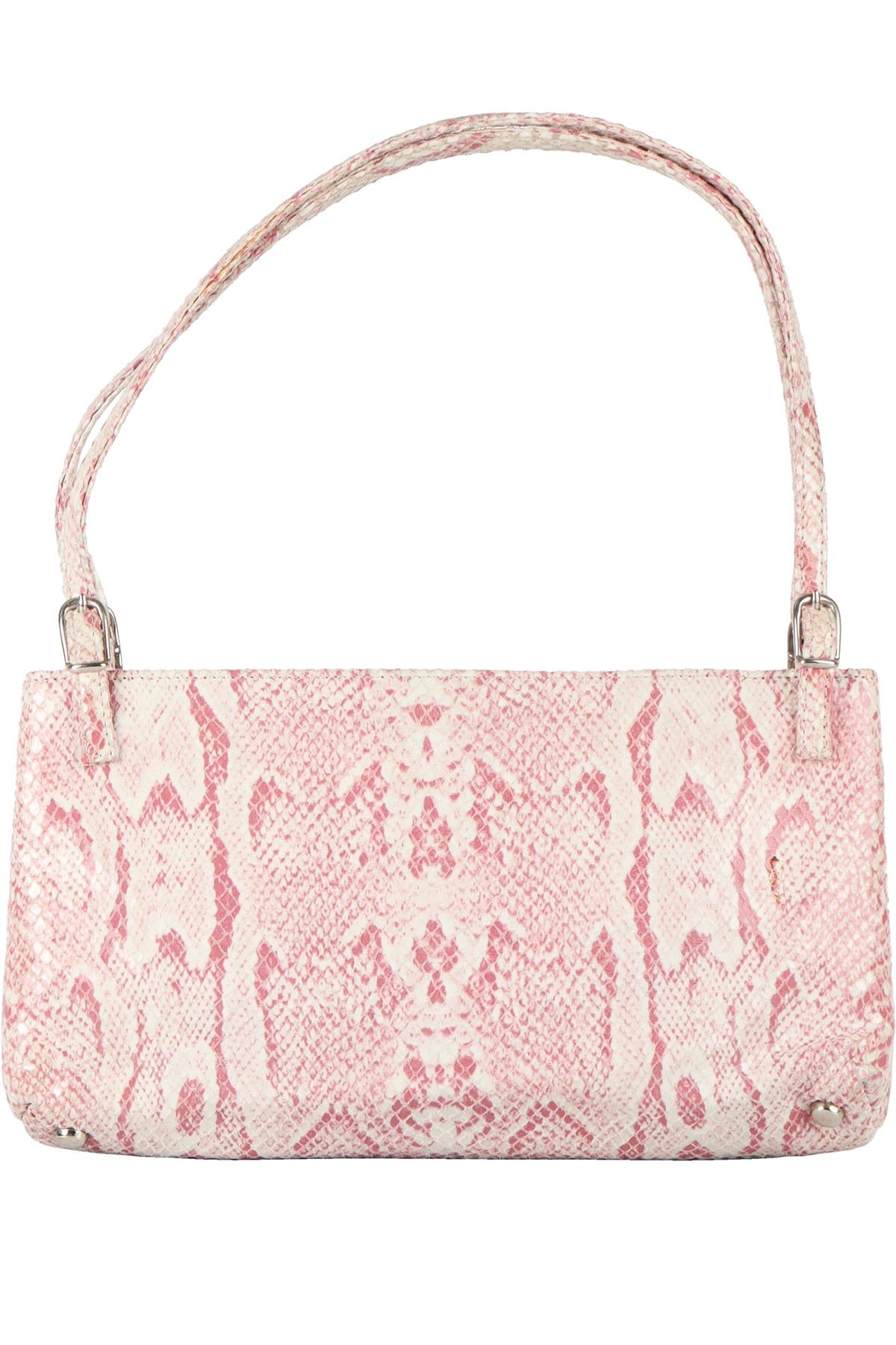 JIMMY CHOO PINK NUBUCK CLUTCH