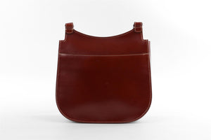 THE ROW BROWN HUNTING 9 LEATHER SHOULDER BAG