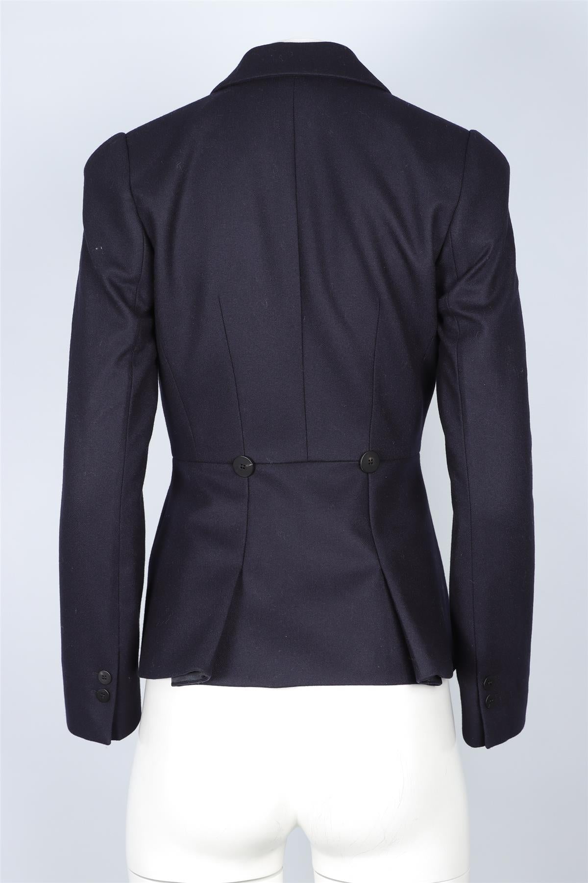 CEFINN NAVY WOOL BLAZER UK 6