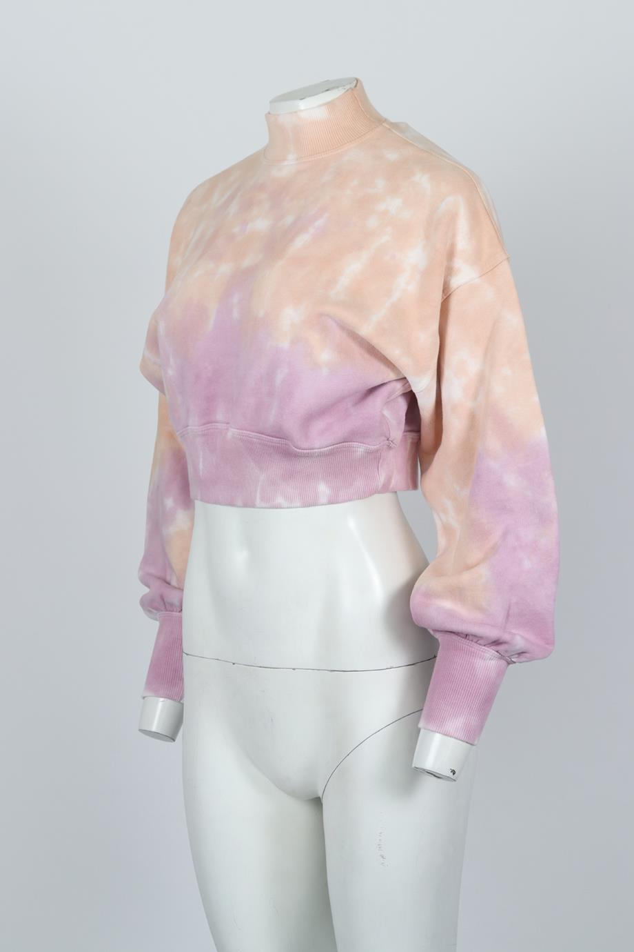 SPIRITUAL GANGSTER CROPPED COTTON SWEATSHIRT XSMALL