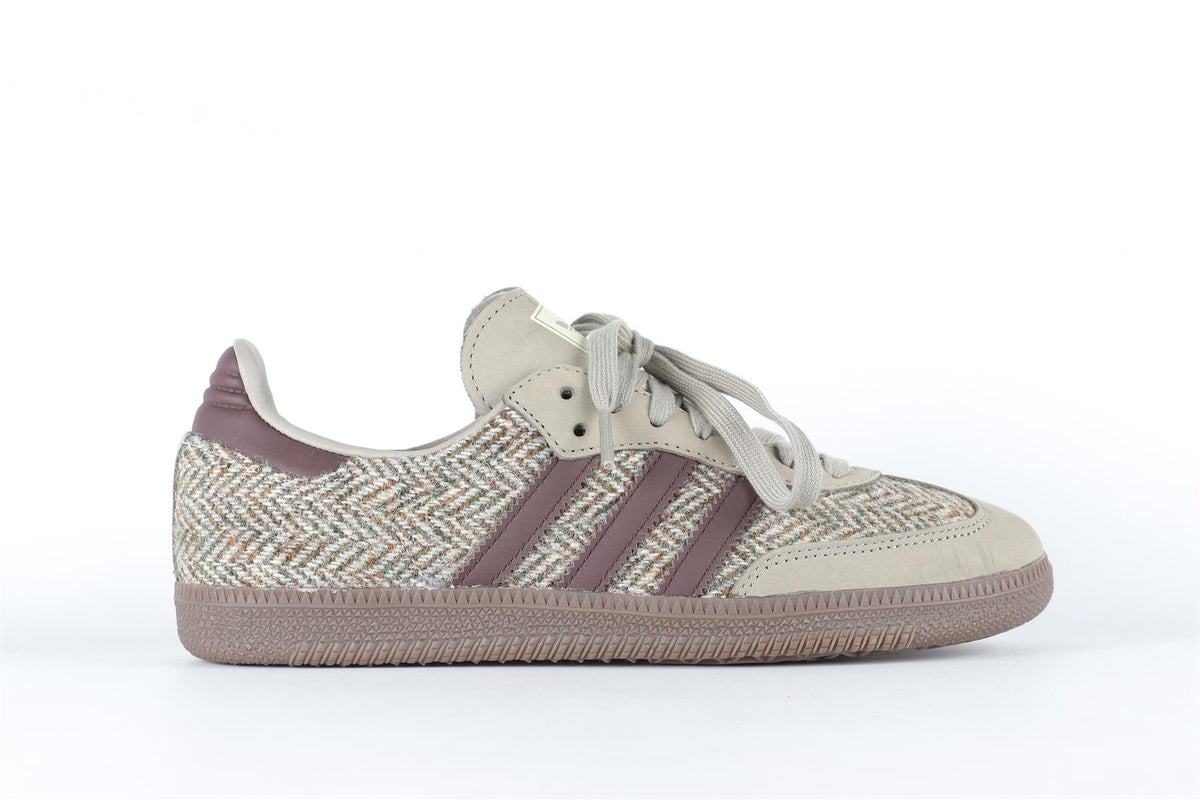 ADIDAS TAUPE SAMBA TWEED PACK WONDER BEIGE SNEAKERS EU 38.5 UK 5.5 US 8.5