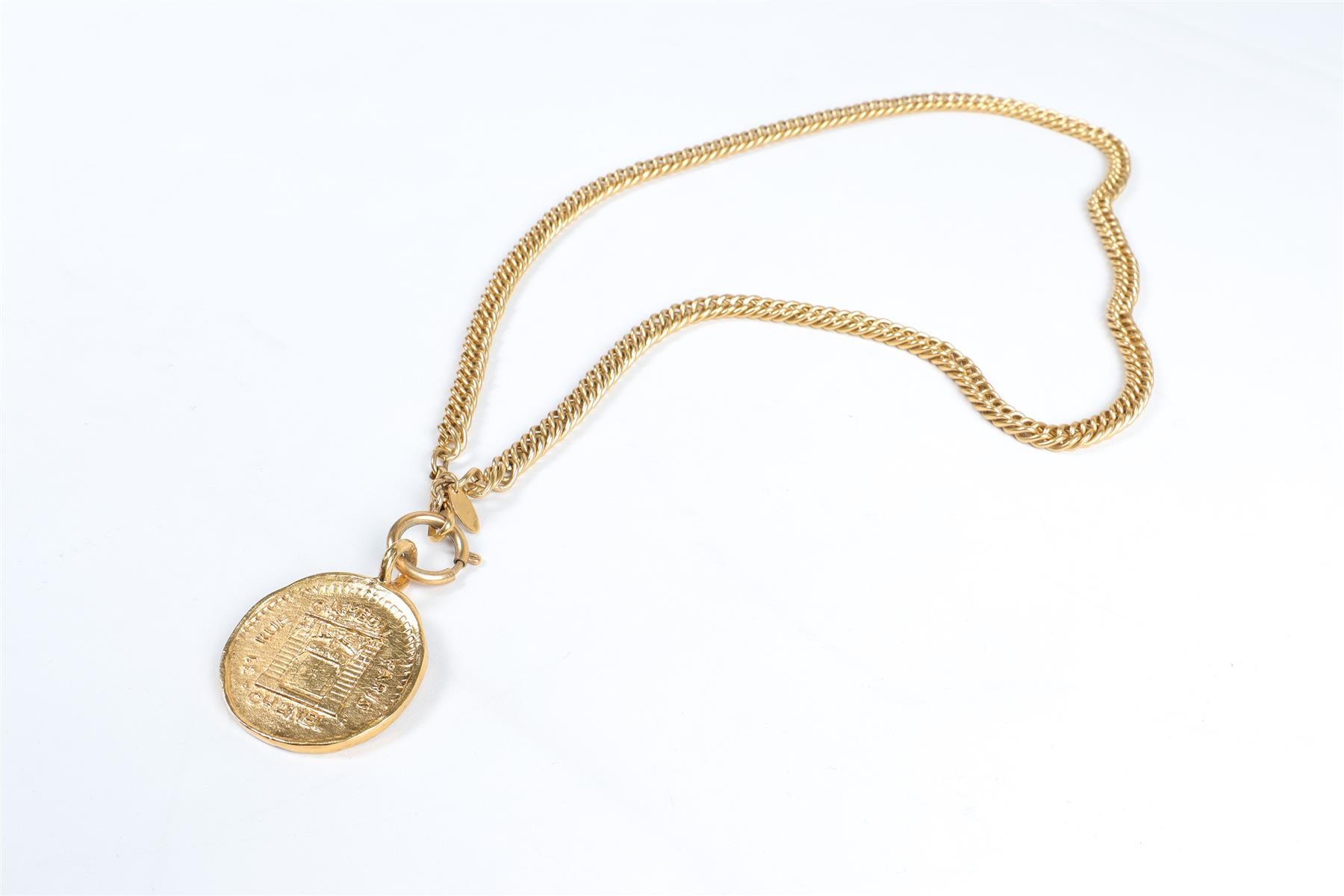 CHANEL 1970-1980S 31 RUE CAMBON GOLD TONE CHAIN NECKLACE