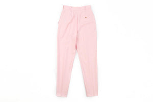 ALEXANDER MCQUEEN PINK WOOL STRAIGHT LEG PANTS IT 38 UK 6