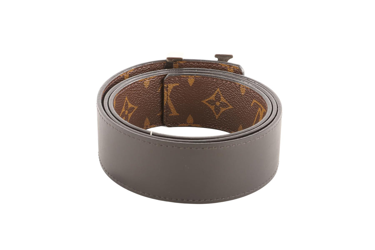 LOUIS VUITTON BROWN MEN'S 40MM MONOGRAM LEATHER BELT 90CM