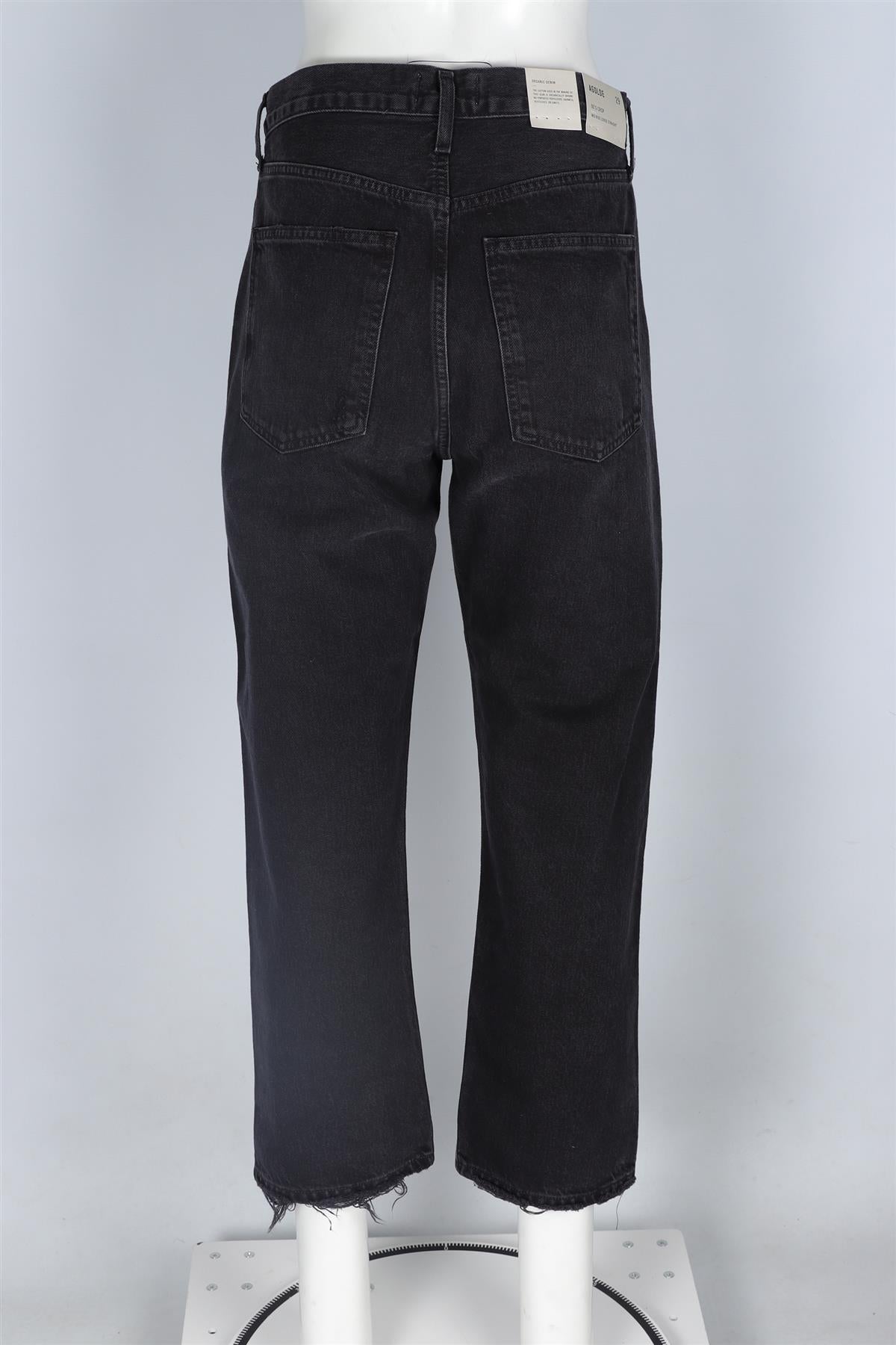 FRAME BLACK MID RISE STRAIGHT LEG JEANS W29 UK 10-12