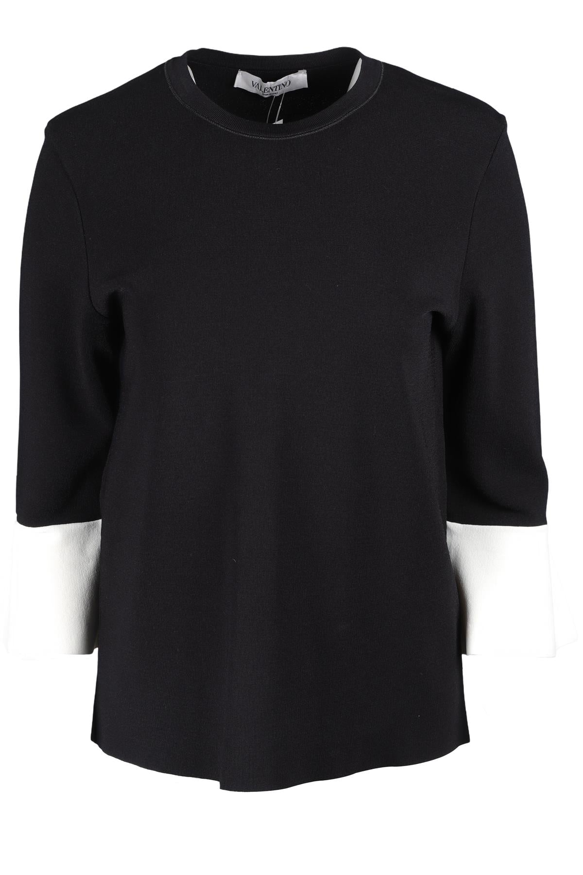 VALENTINO BLACK KNIT TOP LARGE