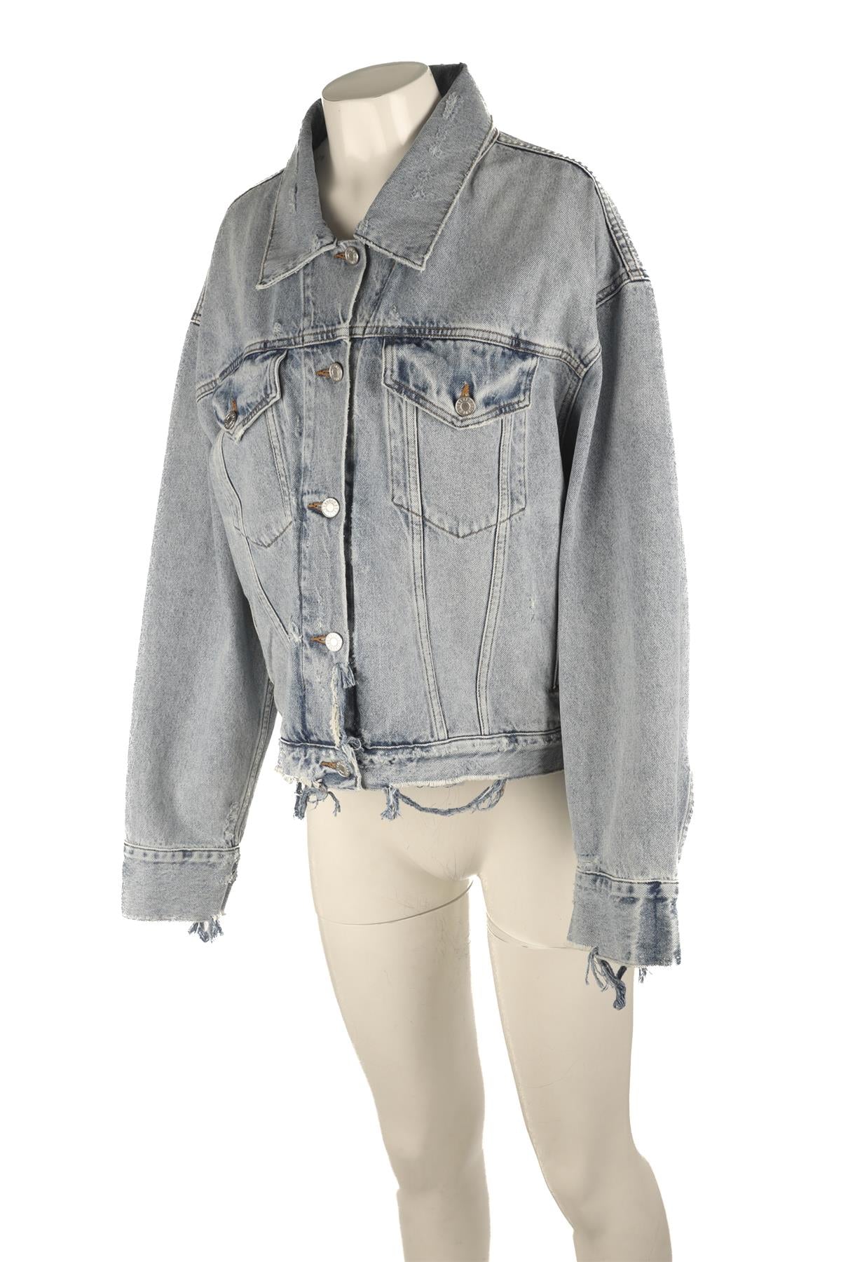AGOLDE BLUE DENIM JACKET MEDIUM