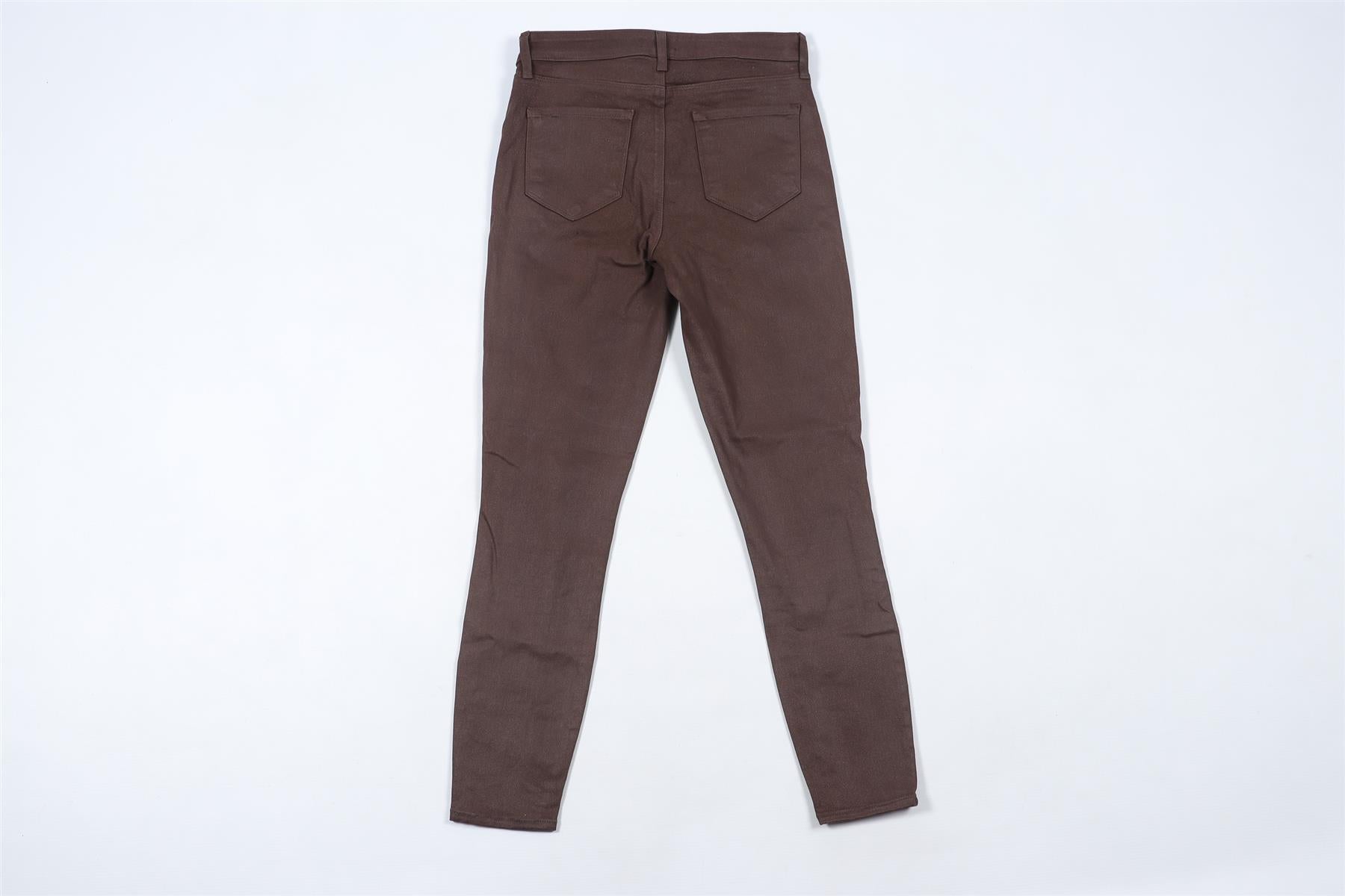 L'AGENCE BROWN HIGH RISE SKINNY JEANS W26 UK 8