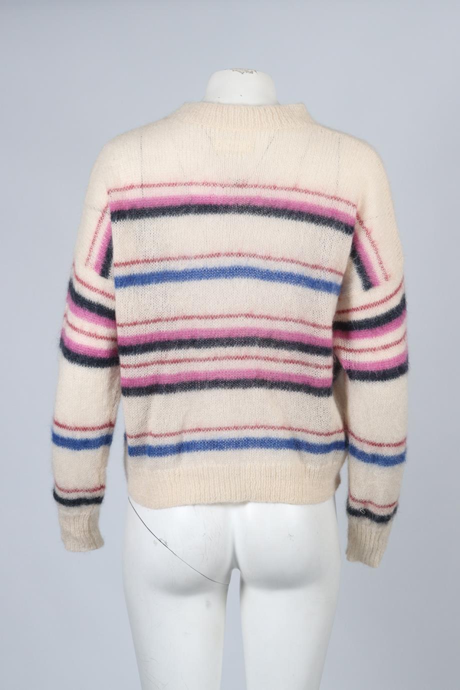ISABEL MARANT ÉTOILE STRIPED WOOL BLEND SWEATER FR 34 UK 6