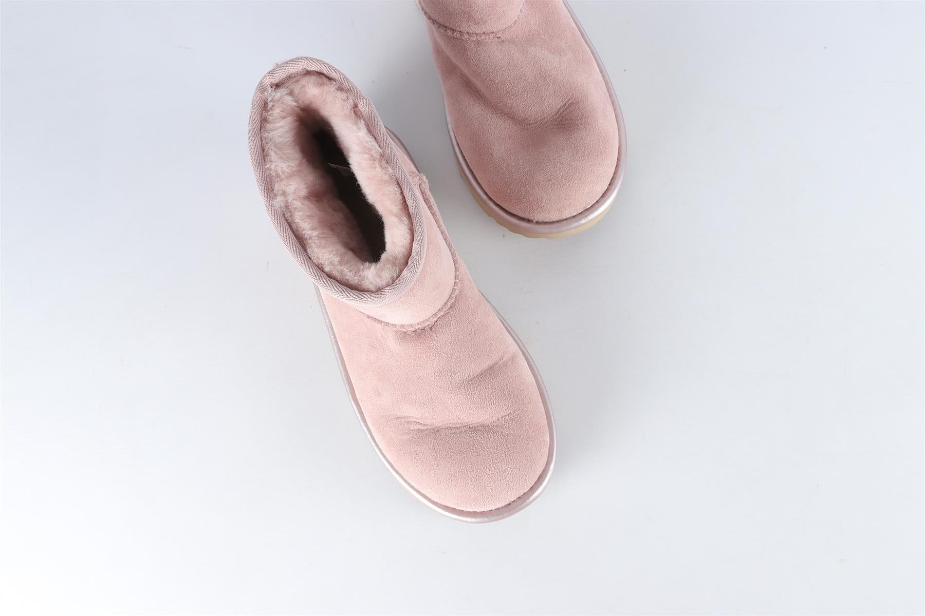 UGG AUSTRALIA PINK KIDS GIRLS SUEDE BOOTS EU 35 UK 2 US 3